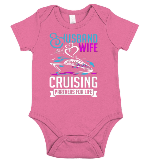 wife my wifecruising husband wife Short Sleeve Baby One-Piece