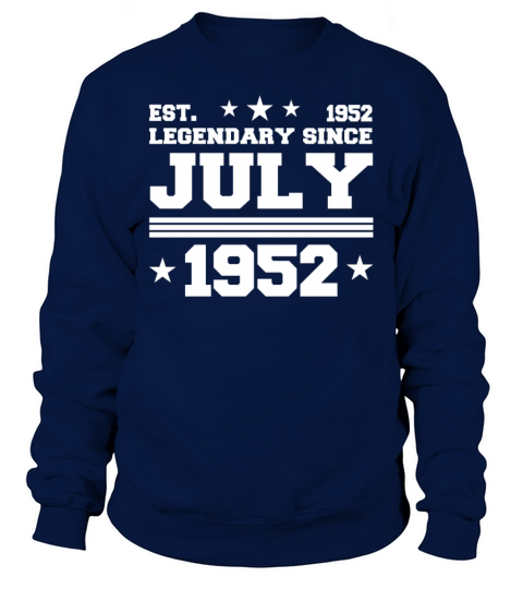 70th birthday July vintage 1952 gift idea Sweatshirt Unisex