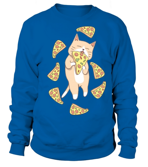 Eat cat A Pizza Gift Sweatshirt Unisex