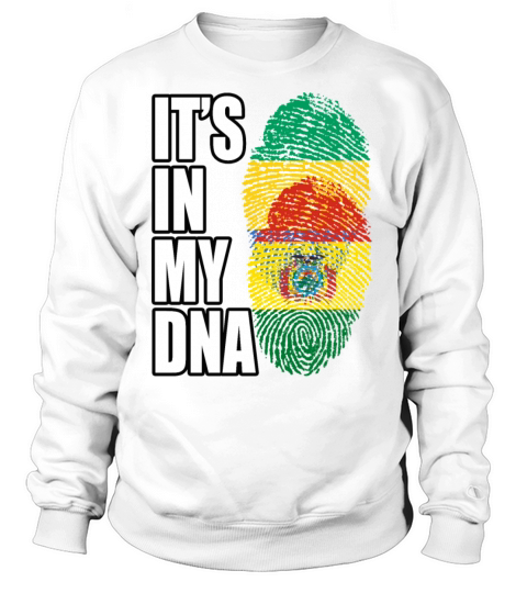 Gambian And Bolivian Mix Heritage DNA Flag Sweatshirt Unisex