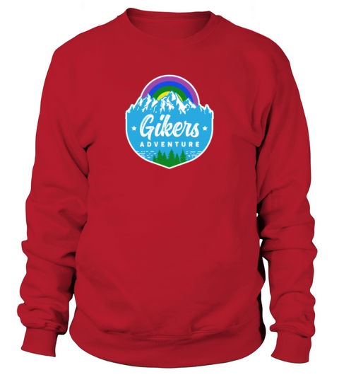 Gay Hiker and Biker Outdoor Activity Theme Gikers Sweatshirt Unisex