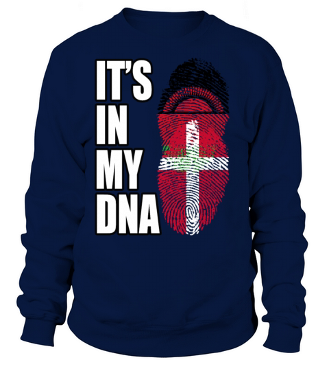 Malawian And Danish Mix Heritage DNA Flag Sweatshirt Unisex