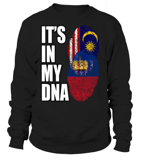 Malaysian And Liechtensteiner Mix Heritage DNA Fla Sweatshirt Unisex