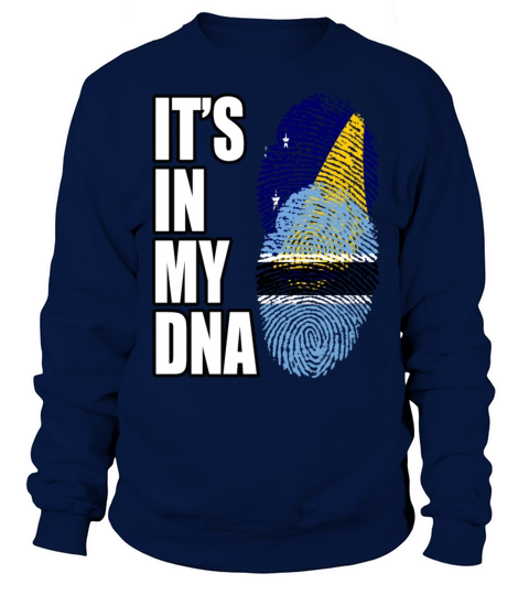 Tokelauan And Botswanan Mix Heritage DNA Flag Sweatshirt Unisex