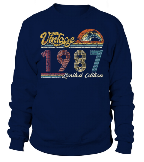 Vintage "Limited Edition" Vintage 1987 Birthday Sweatshirt Unisex