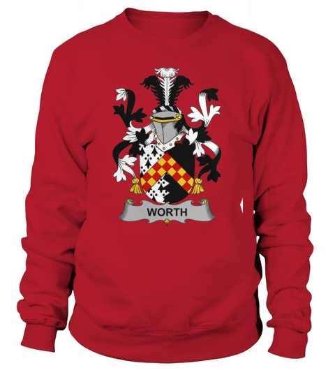 Worth Family Crest Irish Family Crests II Sweatshirt Unisex