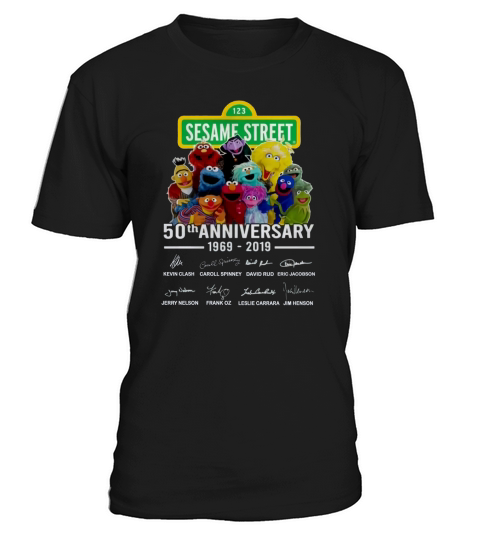 123 Sesame Street 50th anniversary 1969 2019 signatures Muppet shirt T-Shirt Unisex