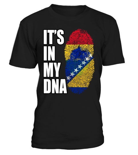 Ghanaian And Bosnian Mix Heritage DNA Flag T-Shirt Unisex