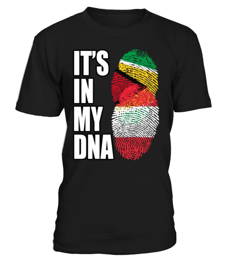 Guyanese And Austrian Mix Heritage DNA Flag T-Shirt Unisex