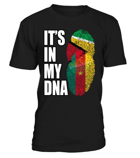 Guyanese And Cameroonian Mix Heritage DNA Flag T-Shirt Unisex
