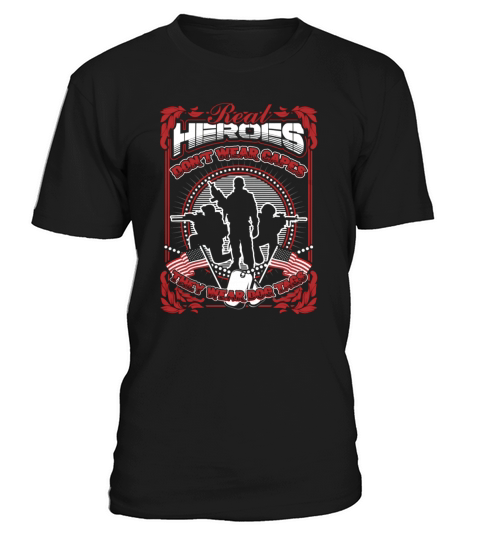 Soldier - Real heroes dont wear capes but dog tag T-Shirt T-Shirt Unisex
