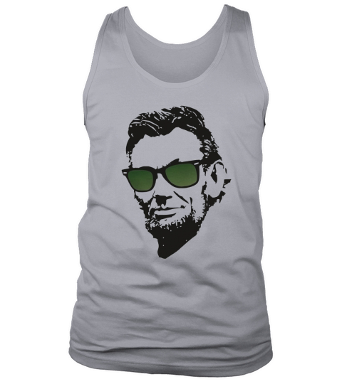 Abe Lincoln in Green Wayfarer Awesome and Cool T-Shirts Tank Top Unisex