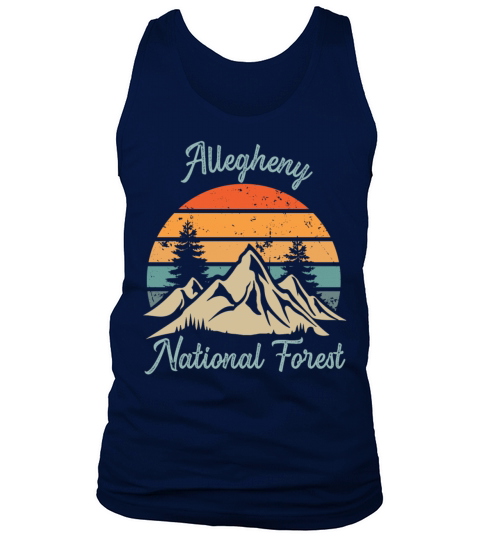 Allegheny National Forest Retro Vintage Mountain S Tank Top Unisex