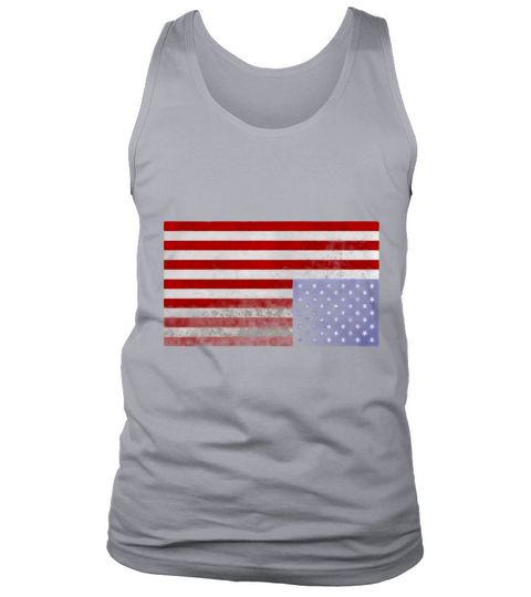 American Flag Upside Down T-Shirt Tank Top Unisex