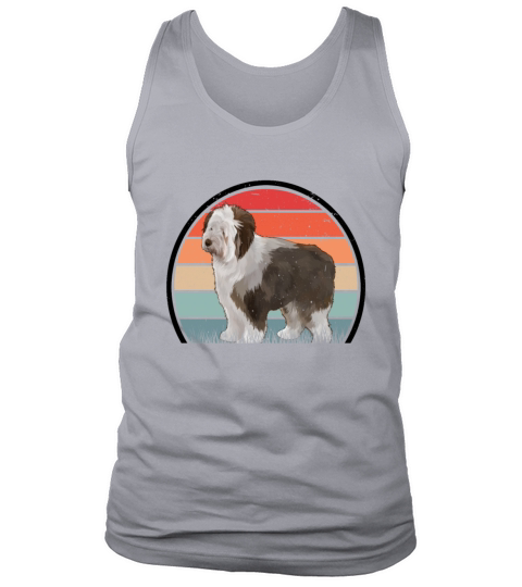 Bobtail Retro Old English Sheepdog Vintage Tank Top Unisex