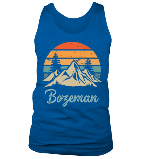 Bozeman Retro Vintage Mountain Sunset Outdoors Wil Tank Top Unisex