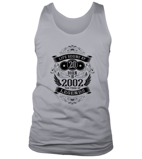 Funny sayings for the 20th birthday born in 2002 Tank Top Unisex