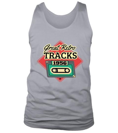 Great Retro Tracks 1956 Cassette Vintage Birthday Tank Top Unisex