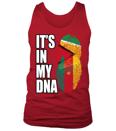 Guyanese And Cameroonian Mix Heritage DNA Flag Tank Top Unisex