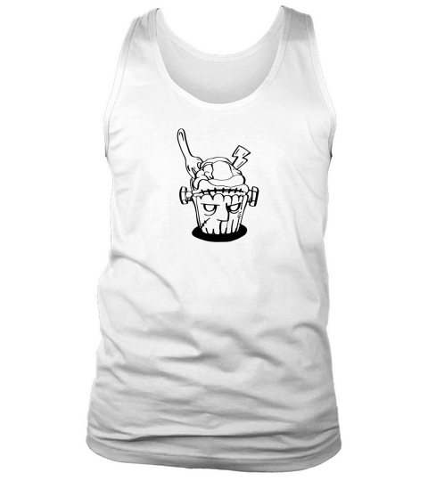 Halloween cupcake Frankenstien Tank Top Unisex