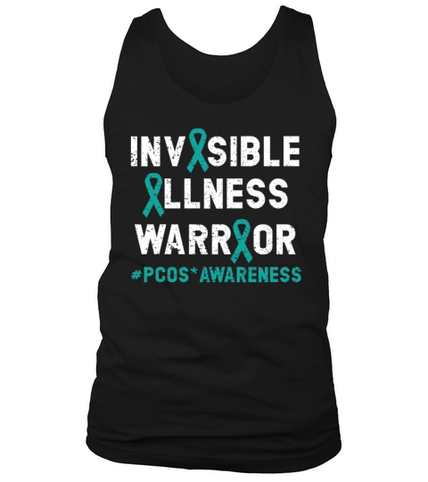 Invisible Illness Warrior PCOS Awareness Month Tank Top Unisex