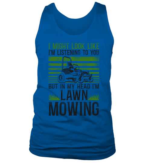Lawn Mower Mowing Dad Father Tank Top Unisex