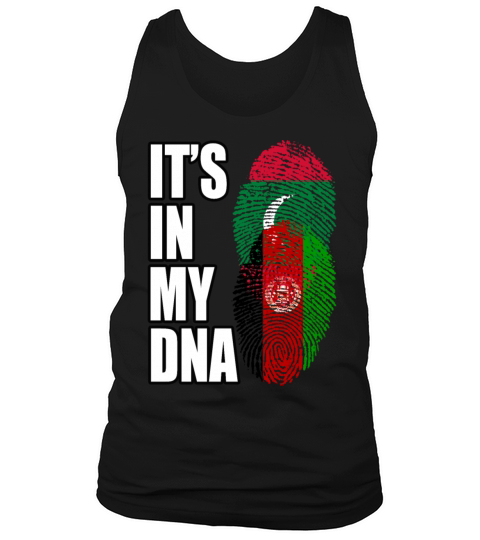 Maldivian And Afghanistan Mix Heritage DNA Flag Tank Top Unisex
