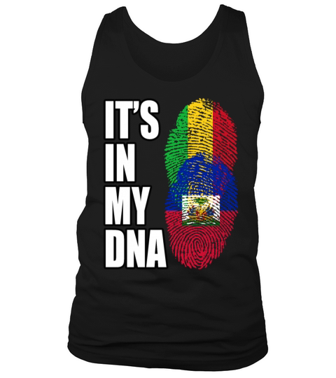 Malian And Haitian Mix Heritage DNA Flag Tank Top Unisex