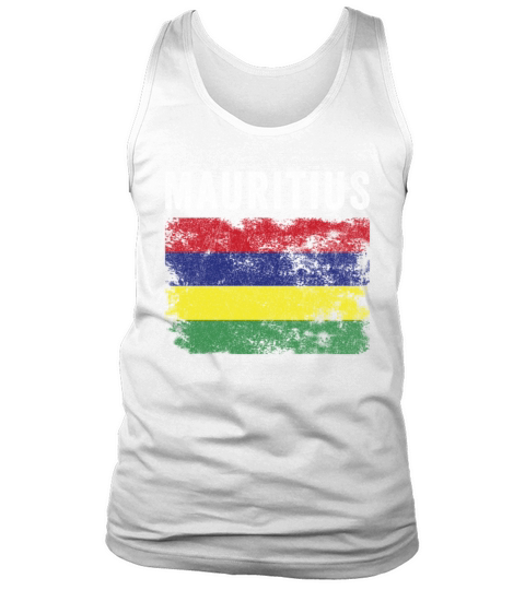 Mauritius Flag Distressed Mauritian Flag Tank Top Unisex