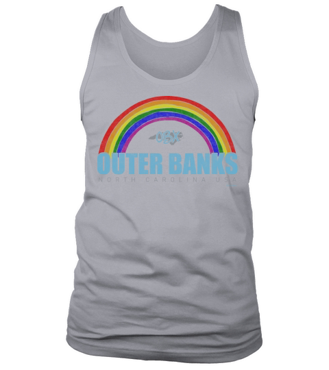 Rainbow Outer Banks OBX North Carolina USA Vintage Tank Top Unisex