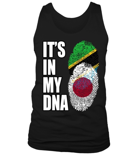 Tanzanian And Japanese Vintage Heritage DNA Flag Tank Top Unisex