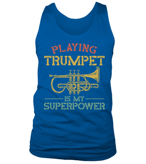 Trumpet Player Vintage Playing Tank Top Unisex
