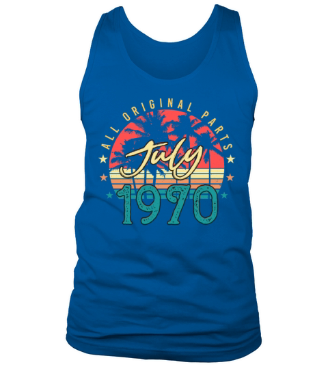 Vintage 1970 July Tank Top Unisex