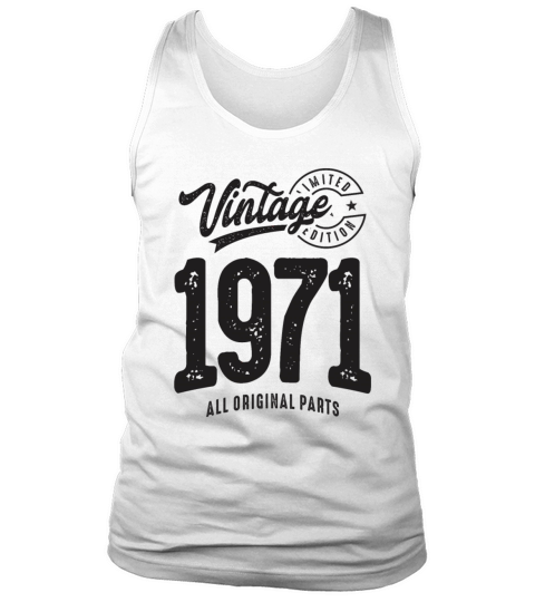 Vintage Born in 1971 - 51st Birthday Tank Top Unisex