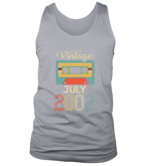 Vintage July 2002 20th Birthday 20 Year Gift Tank Top Unisex