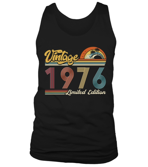 Vintage "Limited Edition" Vintage 1976 Birthday Tank Top Unisex