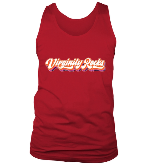 Virginity Rocks Retro Vintage 70s Style Tank Top Unisex