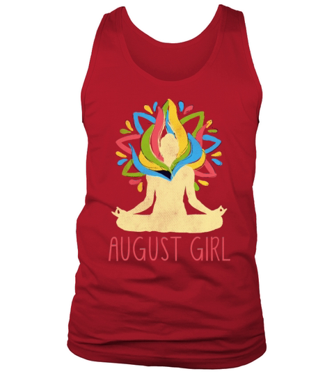 Yoga Mandala Meditation Birth Born Month August Tank Top Unisex