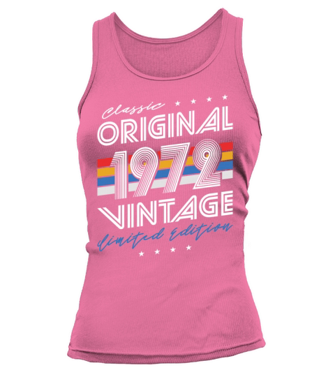 50th birthday vintage 1972 classic original 1972 Tank top Woman