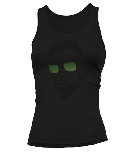 Abe Lincoln in Green Wayfarer Awesome and Cool T-Shirts Tank top Woman