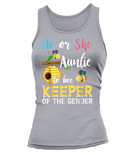 Auntie To Bee Keeper Of The Gender Reveal Announcemen Tank top Woman