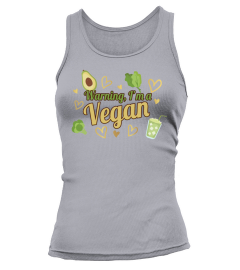 Avocado Heart Vegetable Vegetarian Warning Vegan Tank top Woman