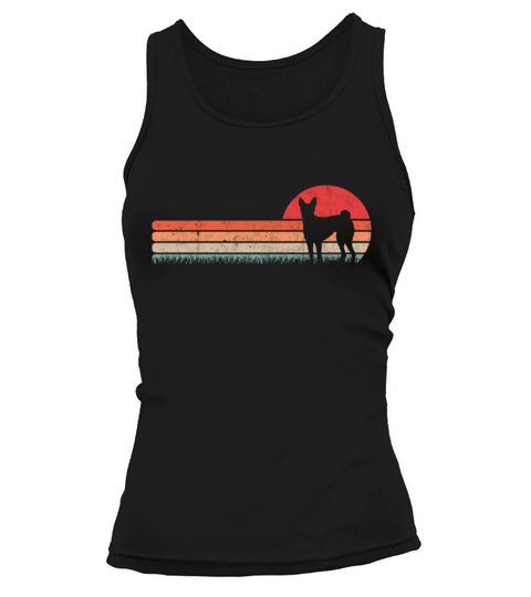 Basenji Retro Congo Terrier Vintage Tank top Woman