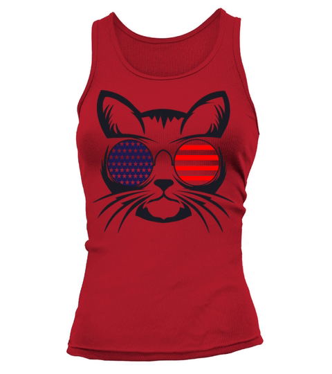 Cat usa Tank top Woman