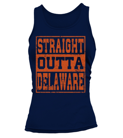 Delaware Straight outta Delaware Vintage Tank top Woman