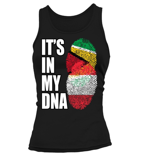 Guyanese And Austrian Mix Heritage DNA Flag Tank top Woman