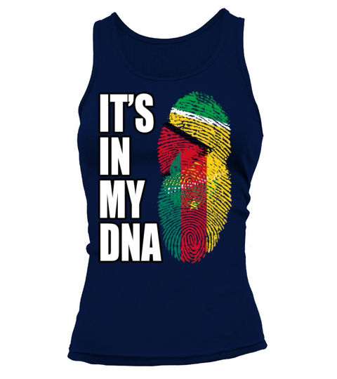 Guyanese And Cameroonian Mix Heritage DNA Flag Tank top Woman