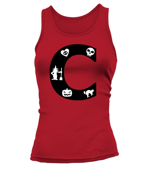 Halloween Alphabets Numbers Clipart C Tank top Woman