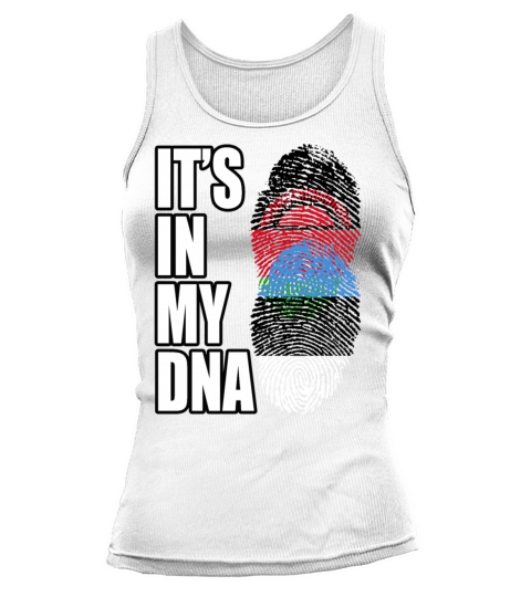 Malawian And Estonian Mix Heritage DNA Flag Tank top Woman