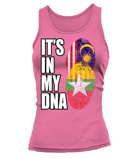 Malaysian And Burmese Mix Heritage DNA Flag Tank top Woman